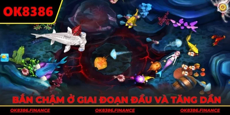 Bắn chậm ở giai đoạn đầu và tăng dần khi nhiều sinh vật